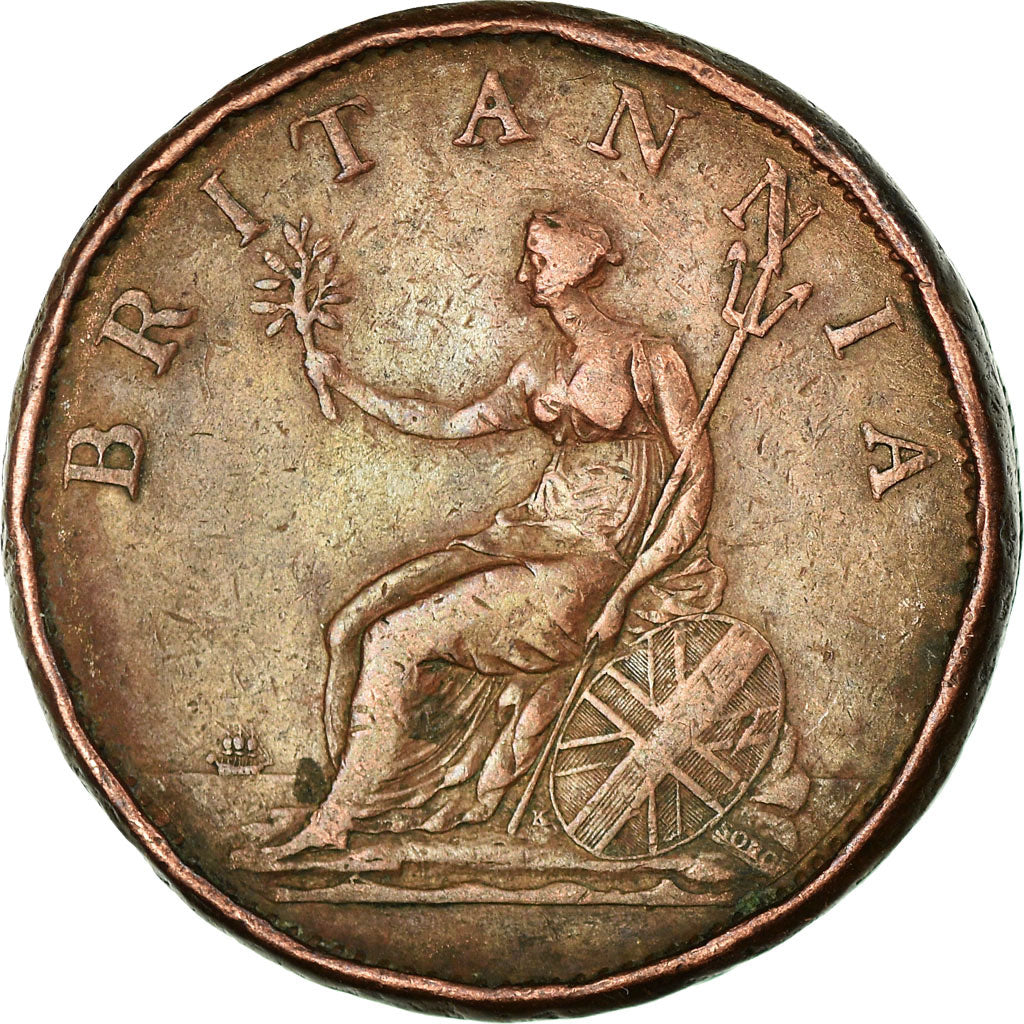 Coin, Great Britain, George III, Penny, 1806, VF(20-25), Copper, KM:663