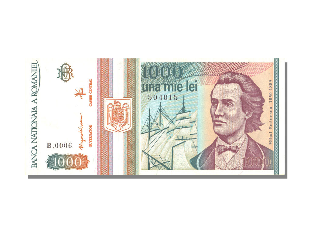 Romania, 1000 Lei, 1993, KM #102, 1993-12-01, UNC(65-70), B.0006