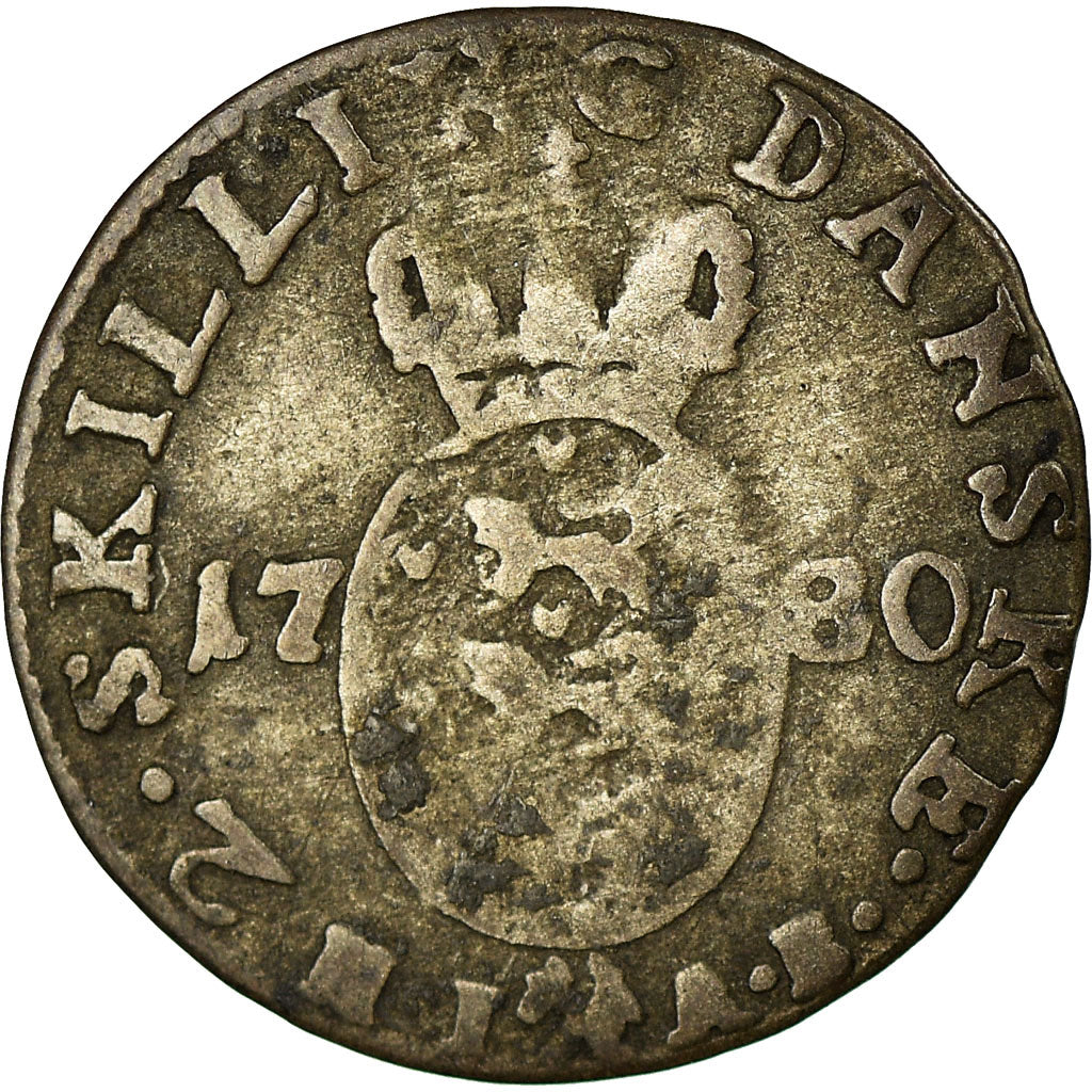 Coin, Denmark, 2 Skilling, 1708, VF(20-25), Silver, KM:358