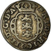 Moneda, Dinamarca, 2 Skilling, 1663, BC+, Plata, KM:209