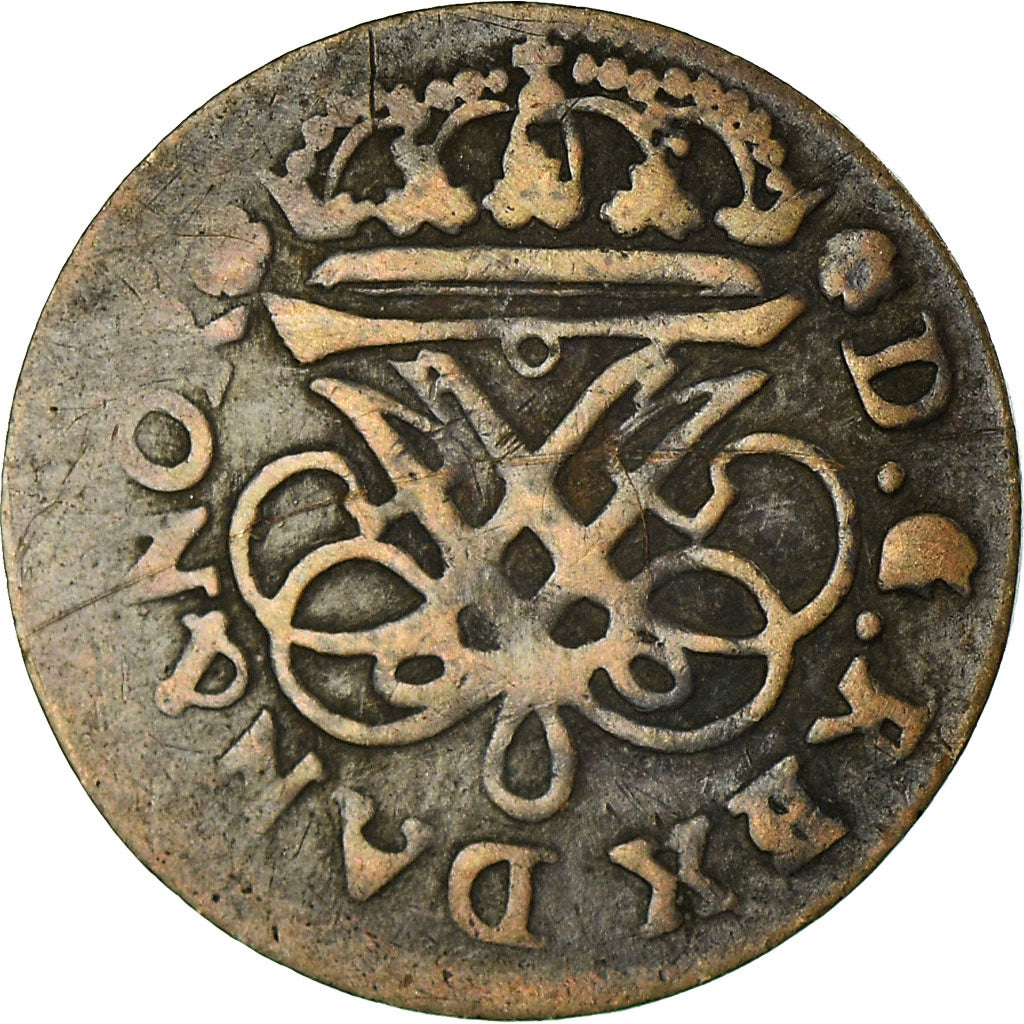 Coin, Denmark, GLUCKSTADT, Frederik IV, 2 Skilling, 1715, Gl, VF(20-25), Silver