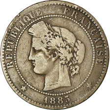 Monnaie, France, Cérès, 10 Centimes, 1885, Paris, TB, Bronze, Gadoury:265a