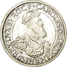 Moneta, Belgia, 5 Ecu, 1987, MS(60-62), Srebro, KM:166