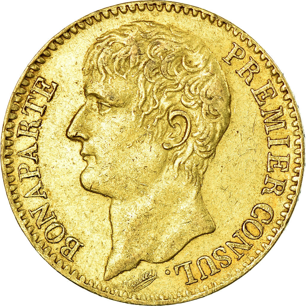 Monnaie, France, Napoléon I, 40 Francs, An XI, Paris, TTB+, Or, KM:652