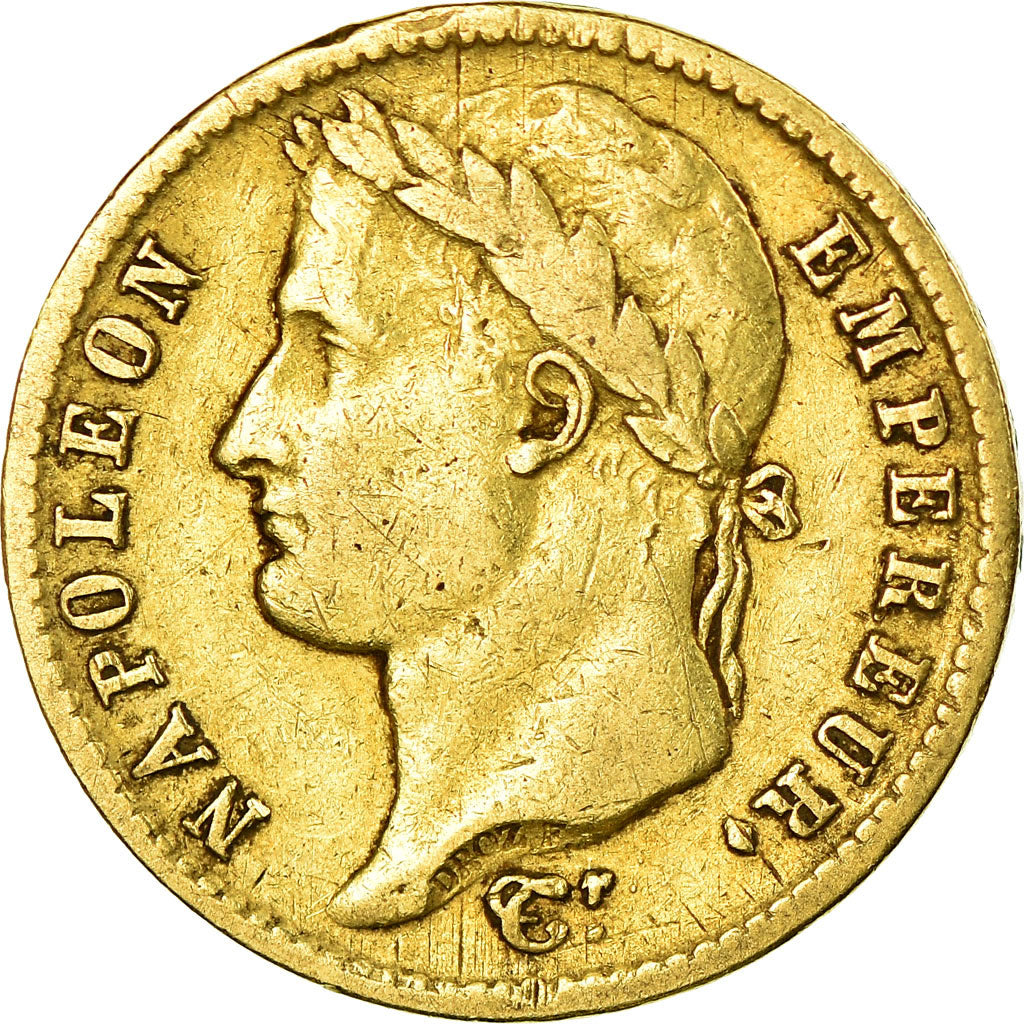 Moneta, Francia, Napoléon I, 20 Francs, 1810, Paris, BB, Oro, KM:695.1