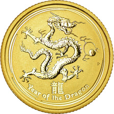 Moneta, Australia, Elizabeth II, Year of the Dragon, 15 Dollars, 2012, Perth