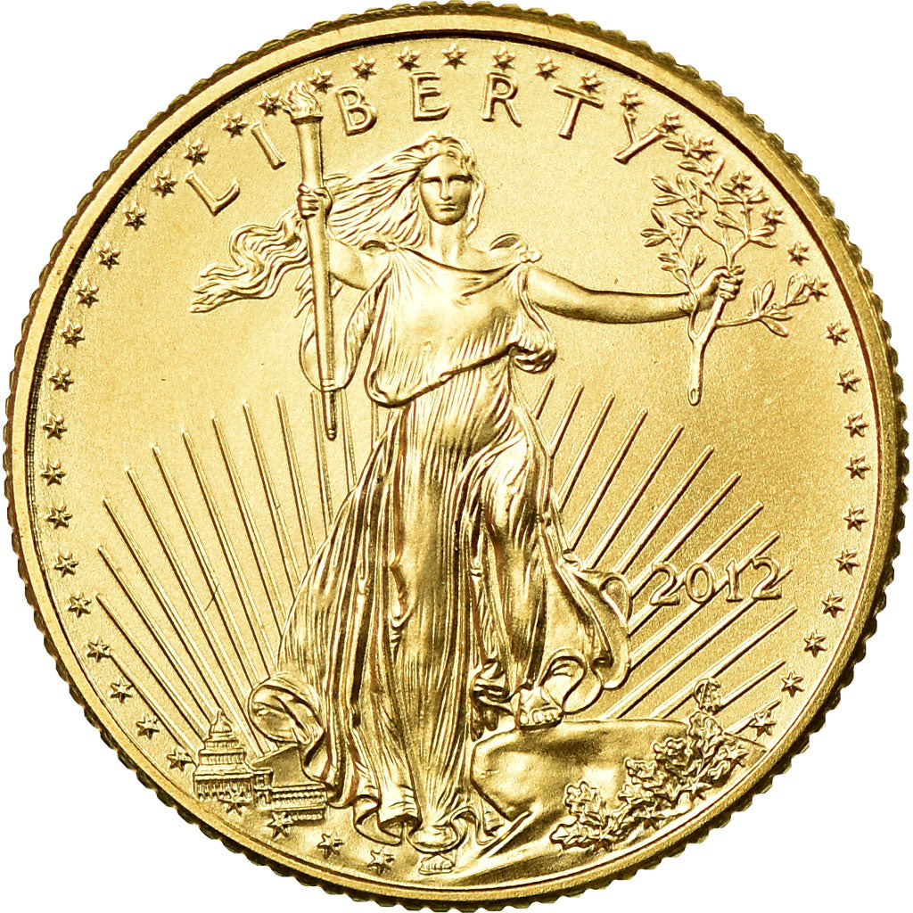 Coin, United States, $5, 2012, U.S. Mint, West Point, MS(65-70), Gold, KM:216