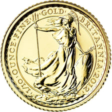 Coin, Great Britain, Elizabeth II, Britannia, 10 Pounds, 2012, MS(65-70), Gold