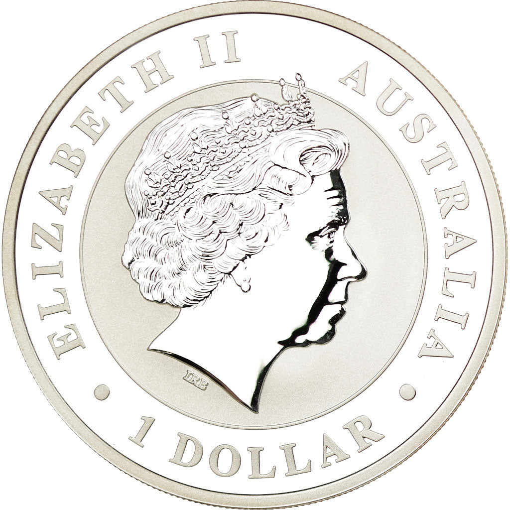 Coin, Australia, Australian Kookaburra, 1 Dollar, 2011, MS(65-70), Silver