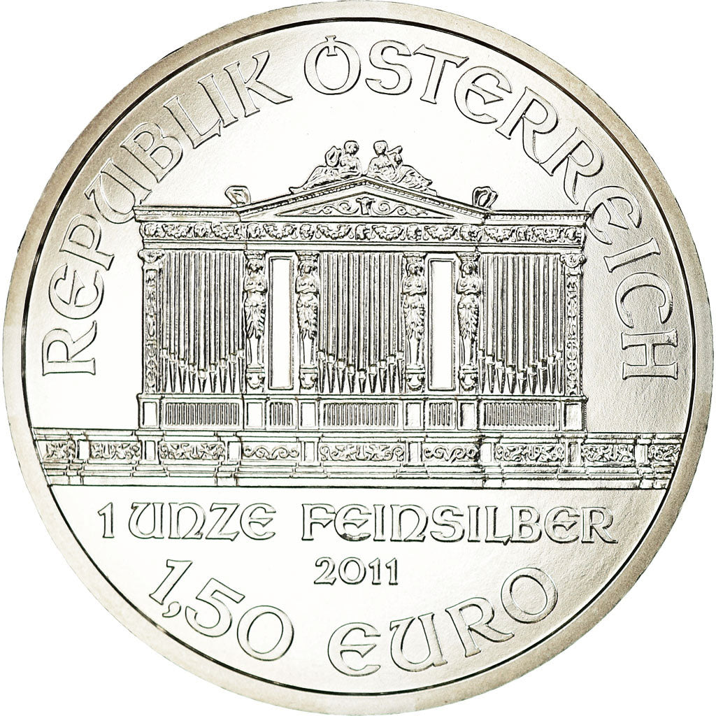 Austria, Philharmonic Orchestra, 1-1/2 Euro, 2011, MS(65-70), Silver, KM:3159