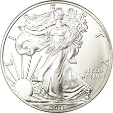 Coin, United States, Silver Eagle, Dollar, 2011, U.S. Mint, MS(65-70), Silver