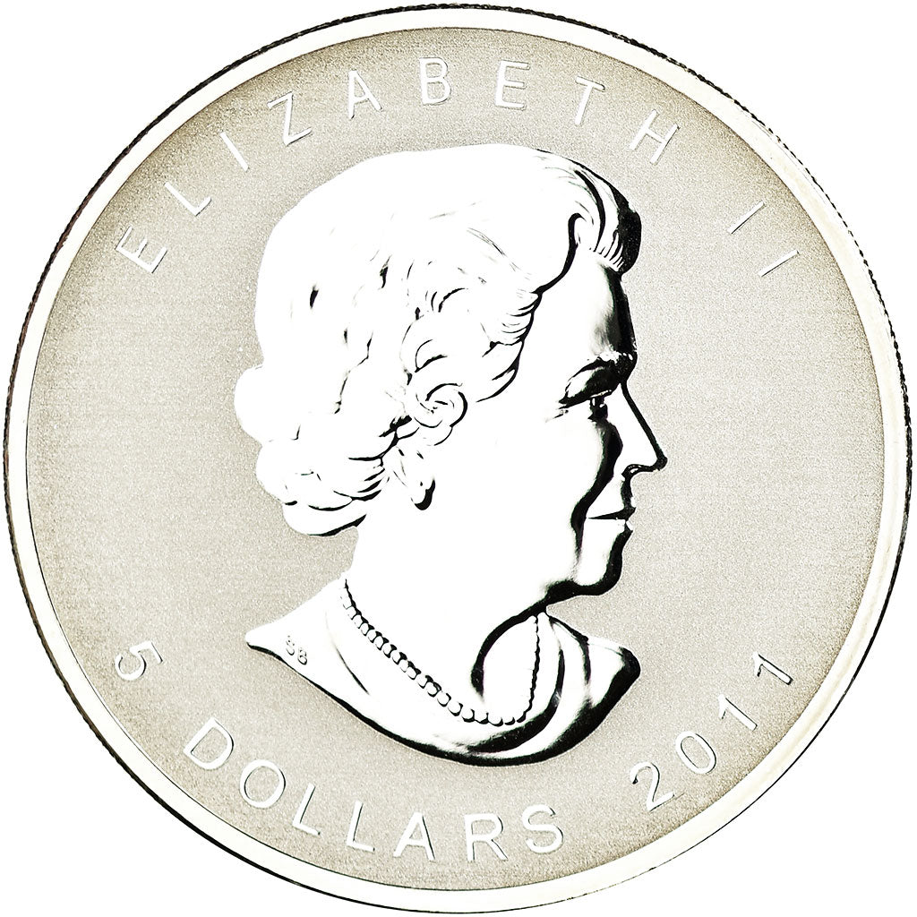 Moneta, Canada, Elizabeth II, Maple Leaf, 5 Dollars, 2011, Royal Canadian Mint