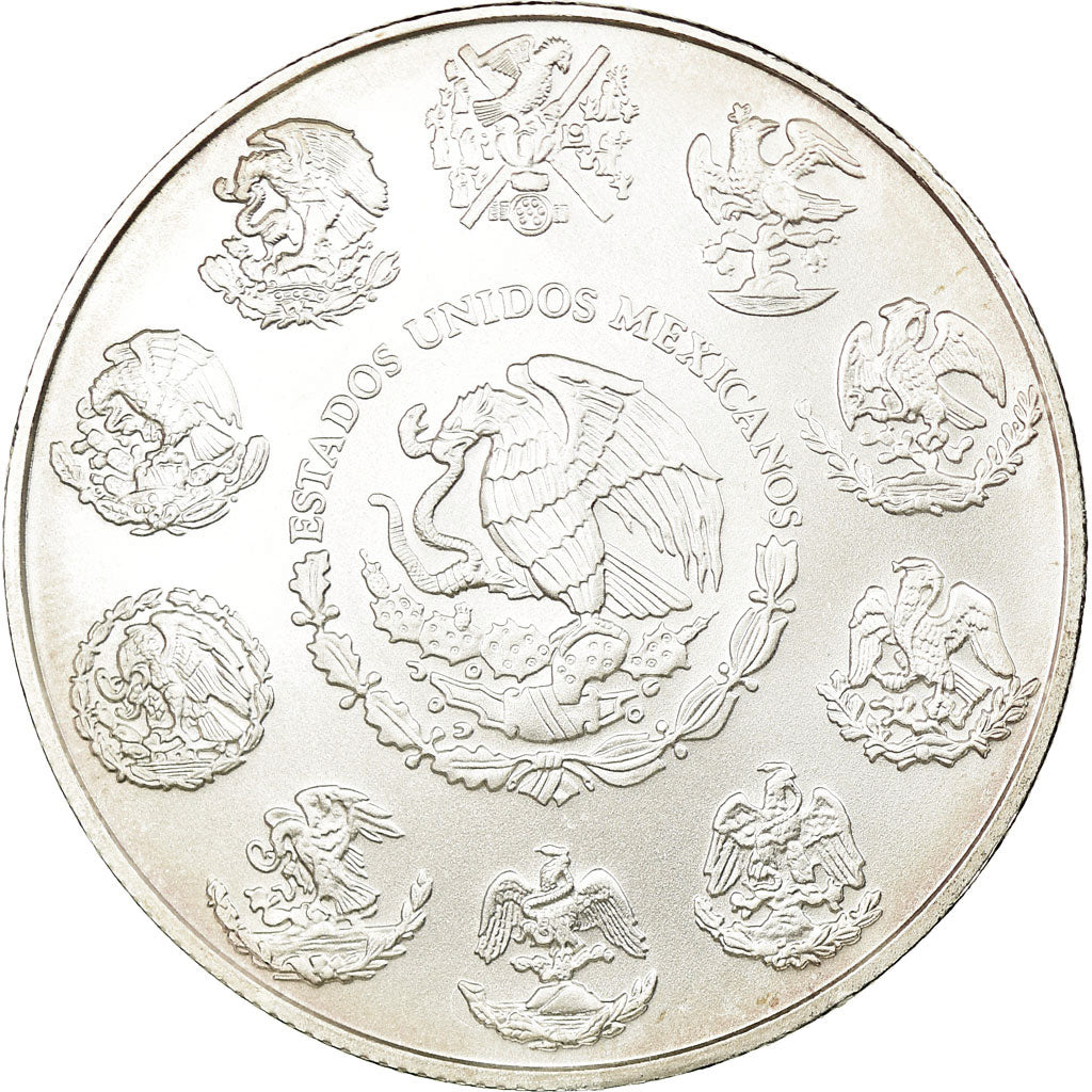 Coin, Mexico, Onza, Troy Ounce of Silver, 2011, Mexico City, MS(65-70), Silver