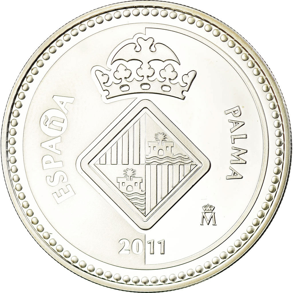 Spain, 5 Euro, Palma de Majorque, 2011, MS(65-70), Silver, KM:1227