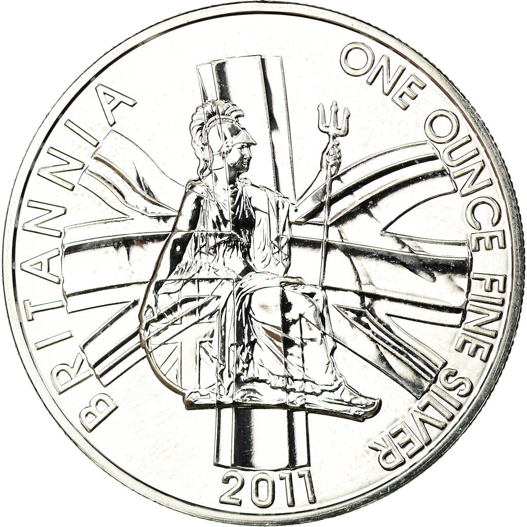 Coin, Great Britain, Elizabeth II, Britannia, 2 Pounds, 2011, MS(65-70), Silver