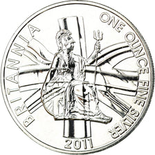 Coin, Great Britain, Elizabeth II, Britannia, 2 Pounds, 2011, MS(65-70), Silver