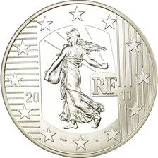 France, 10 Euro, Euro Starter Kit, 10th Anniversary, 2011, MS(65-70), Silver