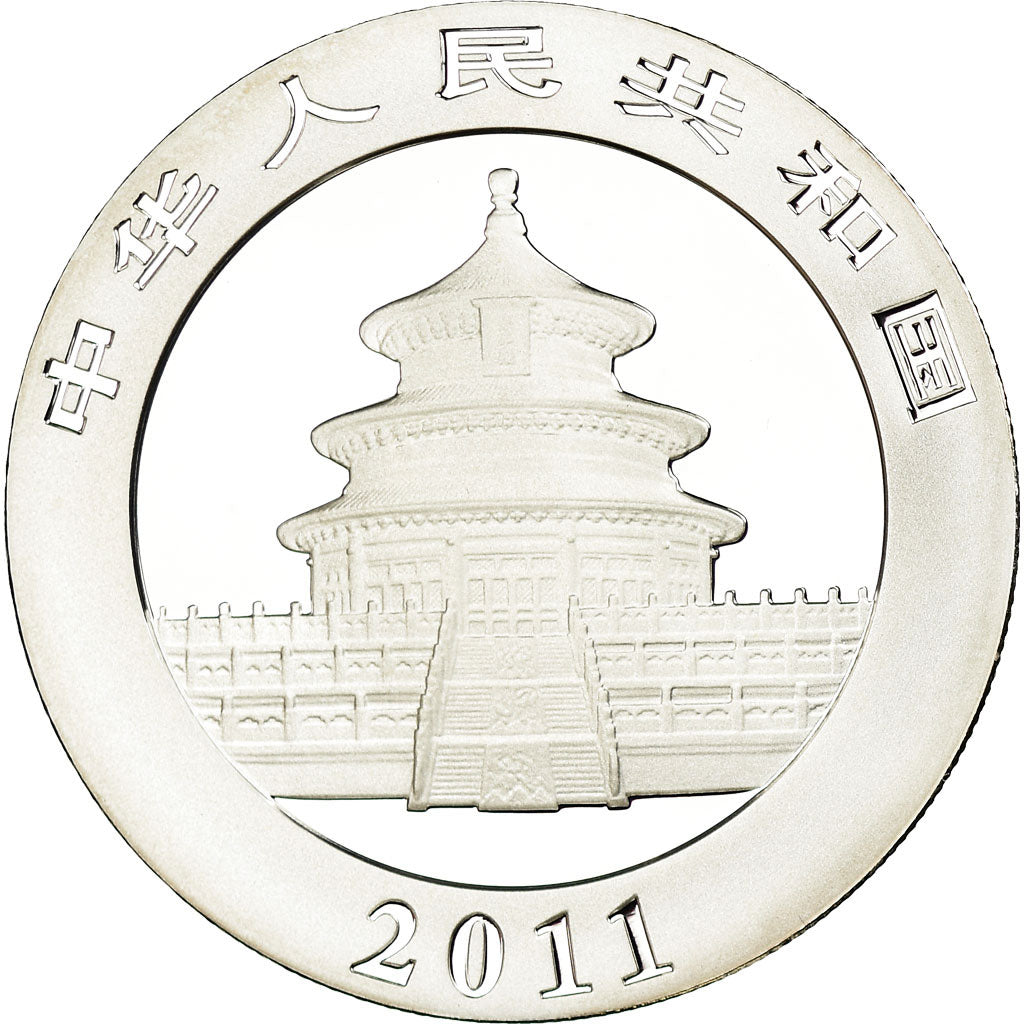 Coin, CHINA, PEOPLE'S REPUBLIC, Panda, 10 Yüan, 2011, MS(65-70), Silver