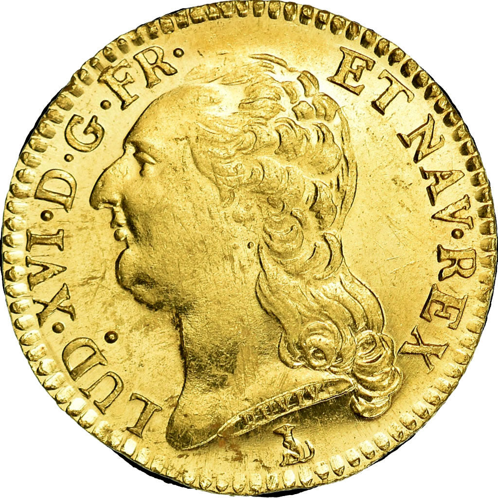 Moeda, França, Louis XVI, Louis d'Or, 1786, Nantes, MS(63), Dourado, KM:591.14