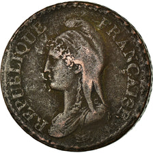Coin, France, Dupré, Decime, AN 8, Strasbourg, VF(30-35), Bronze, KM:644.4