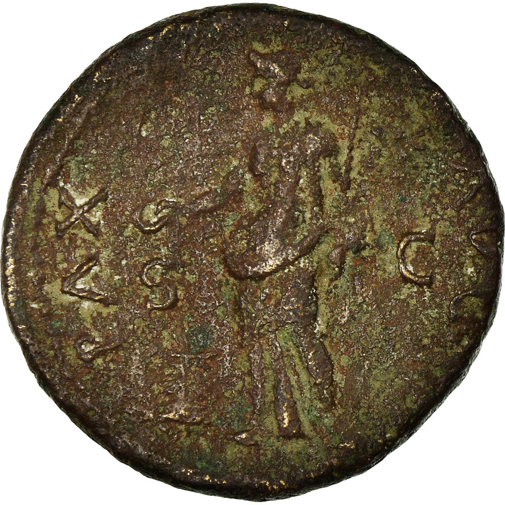 Moeda, Titus, Dupondius, 77-78, Lyon - Lugdunum, VF(30-35), Bronze, RIC:1261