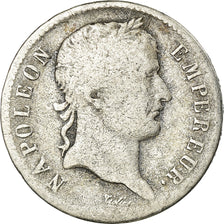 Moeda, França, Napoléon I, Franc, 1808, Strasbourg, F(12-15), Prata, KM:682.3