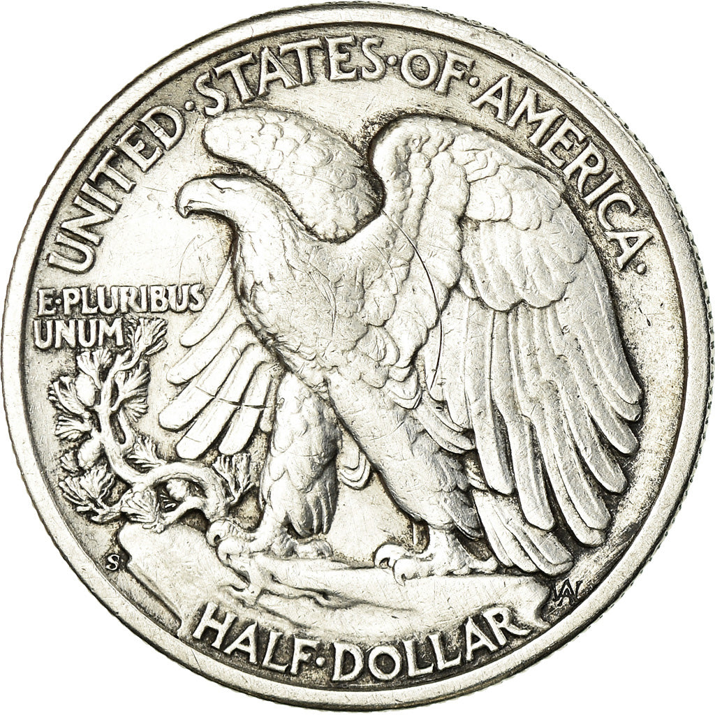 Coin, United States, Liberty Walking, Half Dollar, 1942, San Francisco