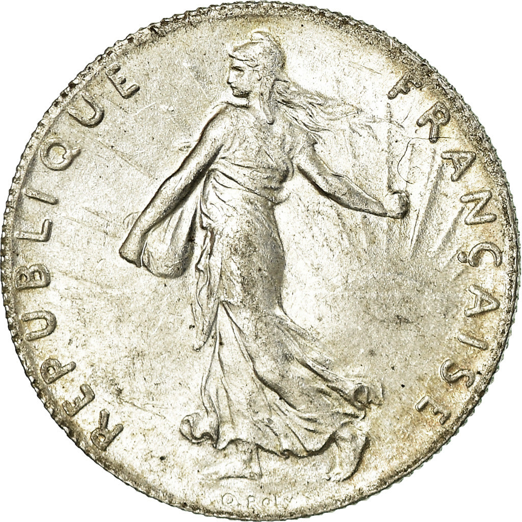Coin, France, Semeuse, 50 Centimes, 1915, Paris, MS(63), Silver, KM:854