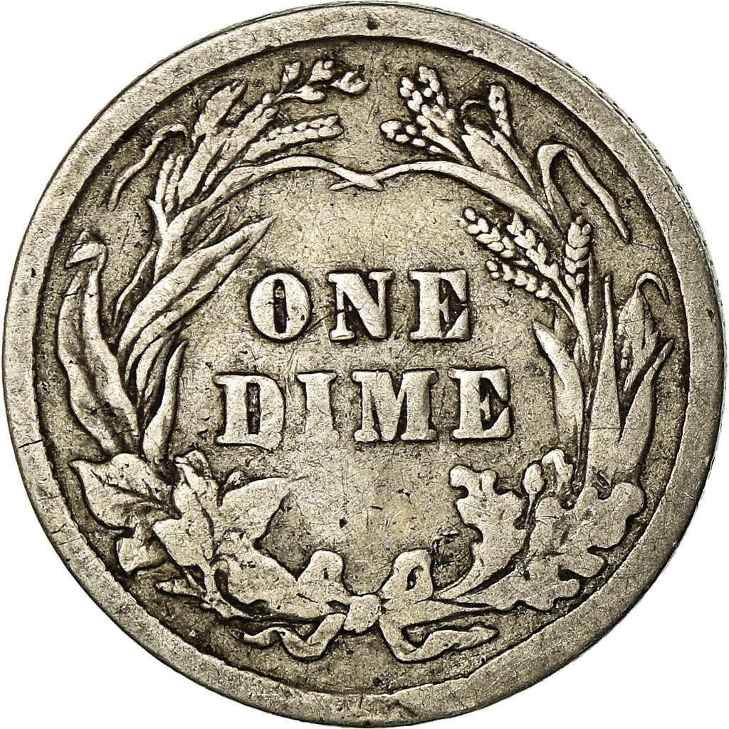 Moneda, Estados Unidos, Barber Dime, Dime, 1906, Philadelphia, BC+, Plata
