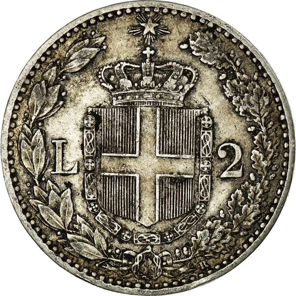 Münze, Italien, Umberto I, 2 Lire, 1897, Rome, SS, Silber, KM:23