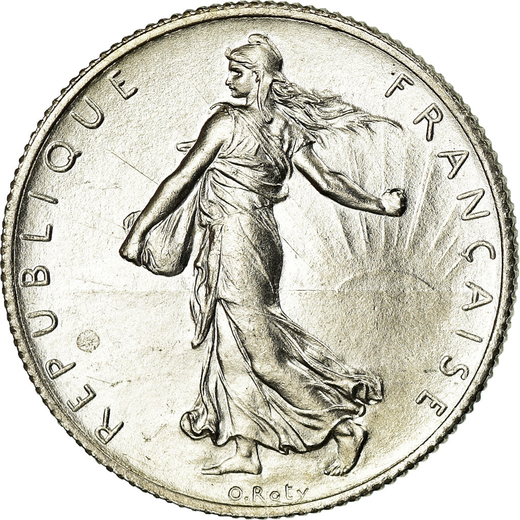 Coin, France, Semeuse, 2 Francs, 1916, Paris, MS(64), Silver, KM:845.1