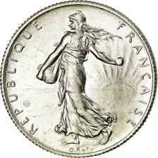 Coin, France, Semeuse, 2 Francs, 1916, Paris, MS(64), Silver, KM:845.1