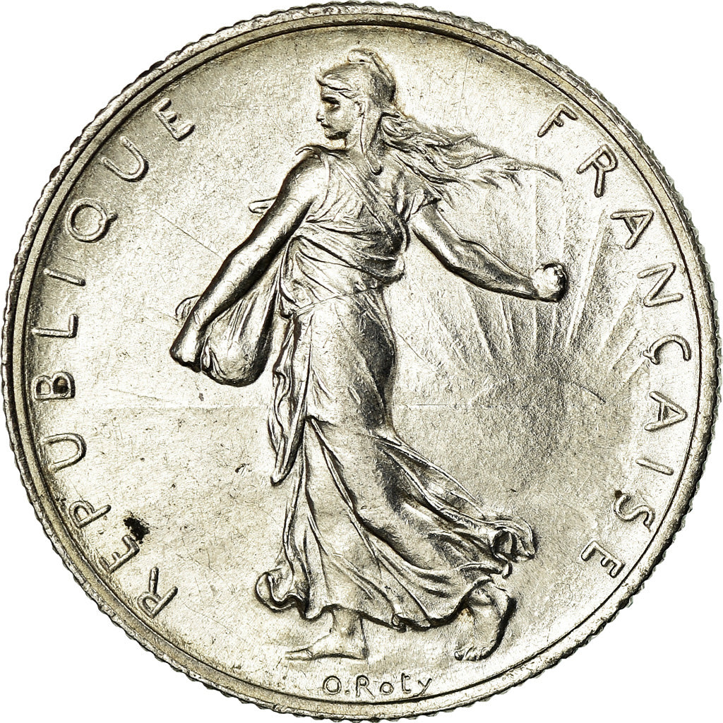 Coin, France, Semeuse, 2 Francs, 1918, Paris, MS(64), Silver, KM:845.1