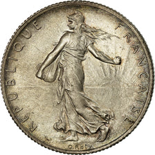 Coin, France, Semeuse, 2 Francs, 1918, Paris, MS(64), Silver, KM:845.1