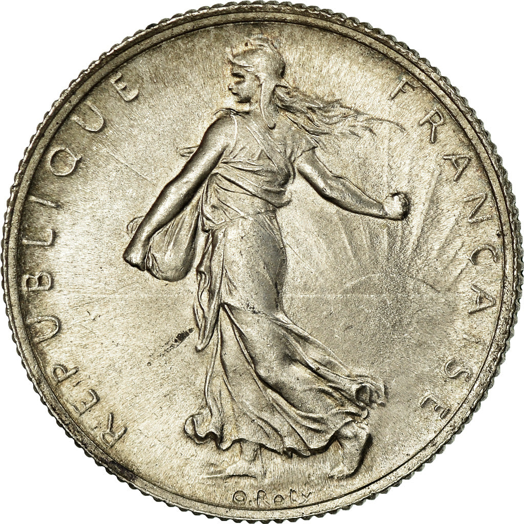 Coin, France, Semeuse, 2 Francs, 1919, Paris, MS(64), Silver, KM:845.1