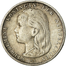 Coin, Netherlands, Wilhelmina I, Gulden, 1897, VF(20-25), Silver, KM:117