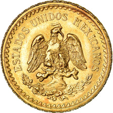 Coin, Mexico, 2-1/2 Pesos, 1945, Mexico City, AU(55-58), Gold, KM:463