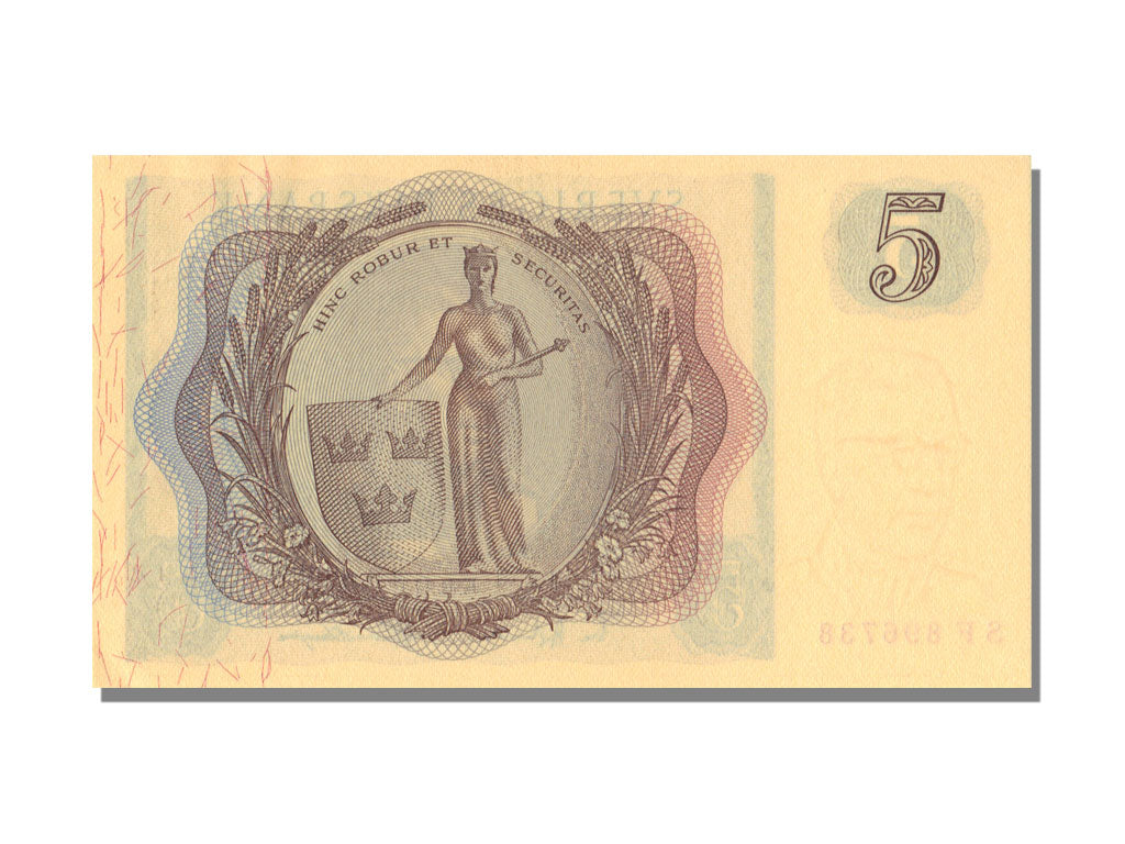 Sweden, 5 Kronor, 1961, KM #42f, UNC(65-70), SF