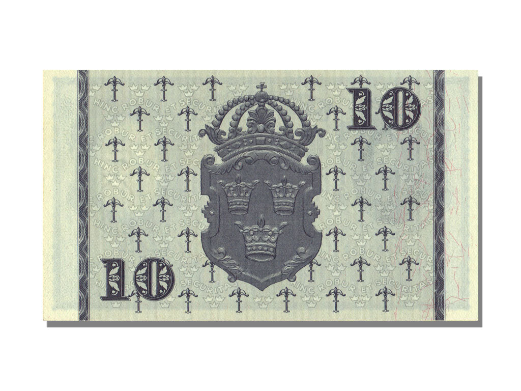 Sweden, 10 Kronor, 1956, KM #43d, UNC(65-70)