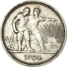Coin, Russia, Rouble, 1924, EF(40-45), Silver, KM:90.1