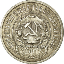 Coin, Russia, 50 Kopeks, 1922, EF(40-45), Silver, KM:83