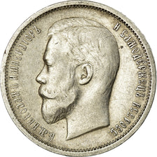 Moneta, Russia, Nicholas II, 50 Kopeks, 1912, St. Petersburg, BB, Argento