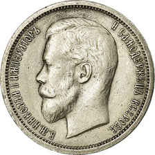 Monnaie, Russie, Nicholas II, 50 Kopeks, 1913, St. Petersburg, TTB, Argent