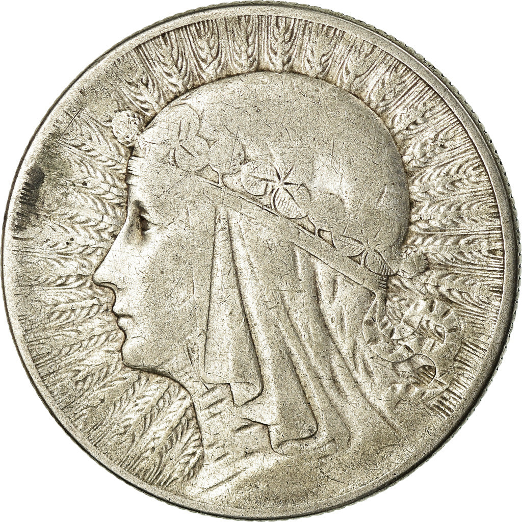 Coin, Poland, 5 Zlotych, 1933, Warsaw, VF(20-25), Silver, KM:21