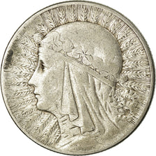 Coin, Poland, 5 Zlotych, 1933, Warsaw, VF(20-25), Silver, KM:21