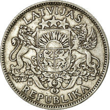 Coin, Latvia, Lats, 1924, EF(40-45), Silver, KM:7