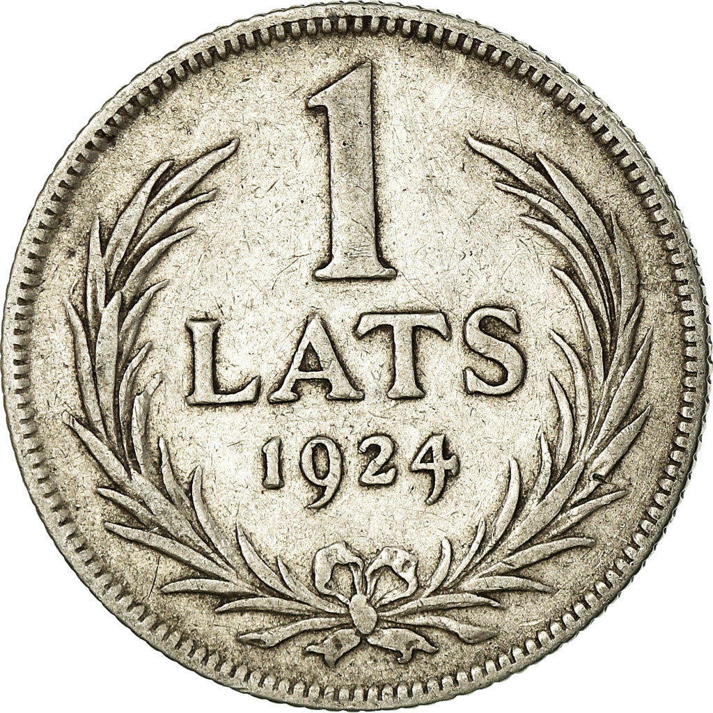 Coin, Latvia, Lats, 1924, EF(40-45), Silver, KM:7