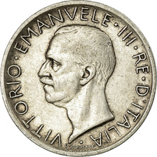Coin, Italy, Vittorio Emanuele III, 5 Lire, 1927, Rome, EF(40-45), Silver