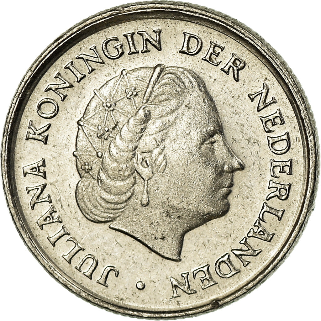 Coin, Netherlands, Juliana, 10 Cents, 1979, AU(50-53), Nickel, KM:182
