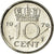 Coin, Netherlands, Juliana, 10 Cents, 1979, AU(50-53), Nickel, KM:182